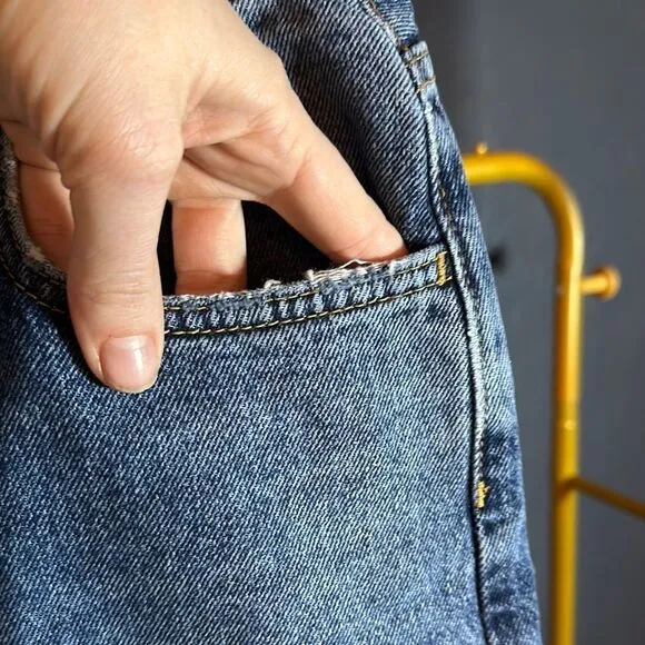 Current/Elliott Blue Wide Leg Jeans