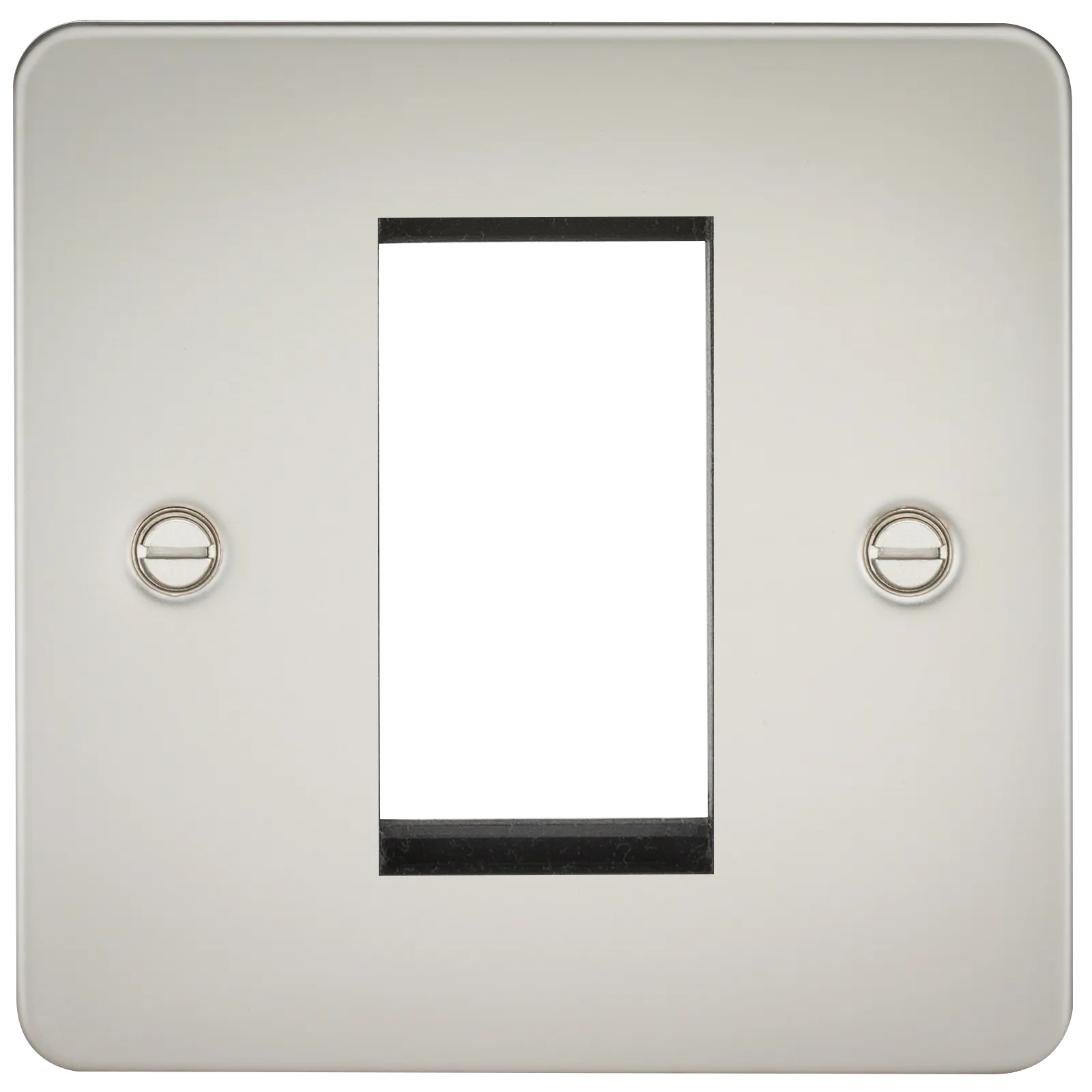 Knightsbridge FP1GPL Flat Plate 1G Modular Faceplate - Pearl