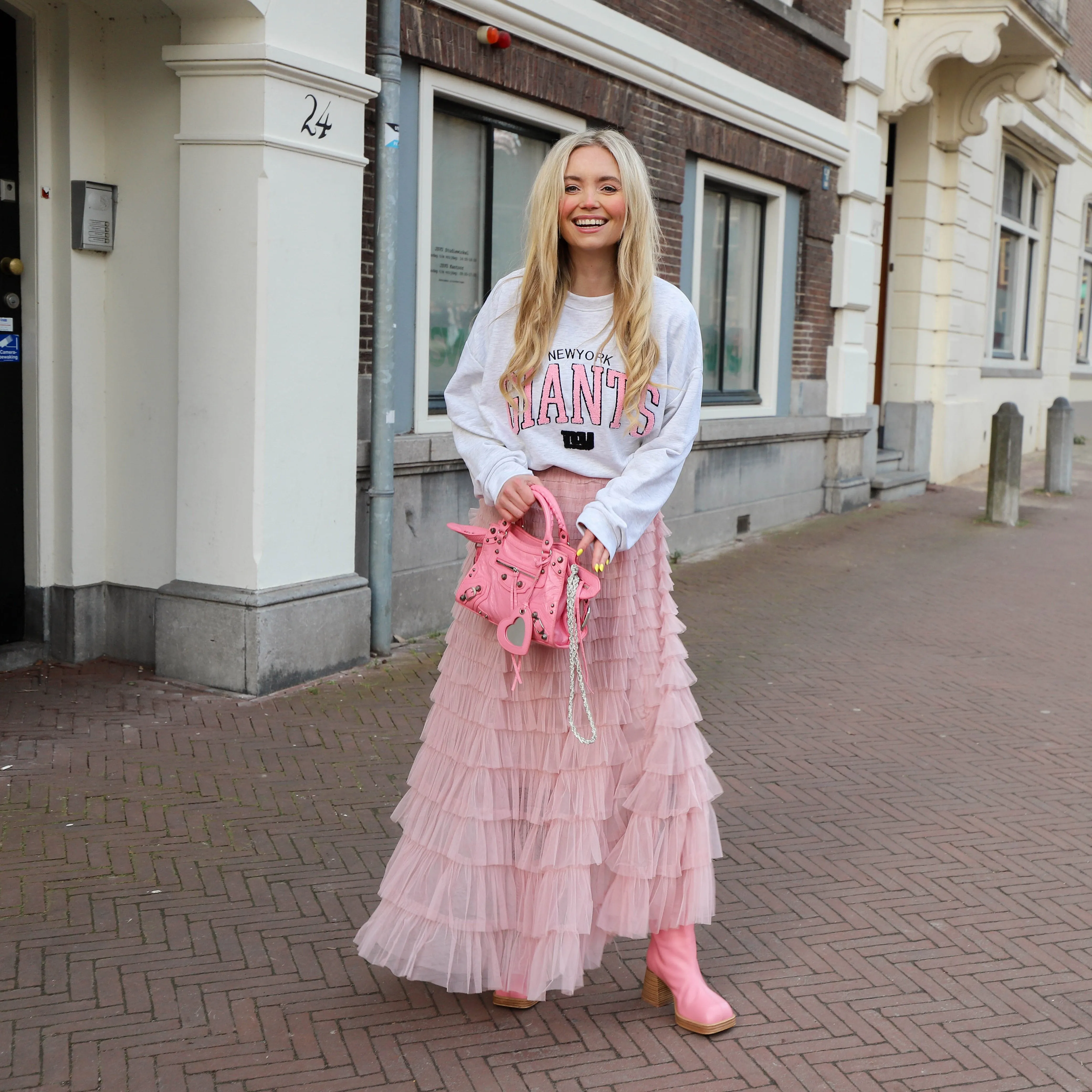 Tule rok roze
